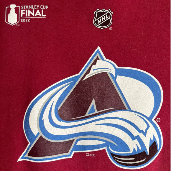 Nathan MacKinnon Hockey 2022 Stanley Cup Colorado Avalanche Youth T-Shirt - Picture 5 of 5